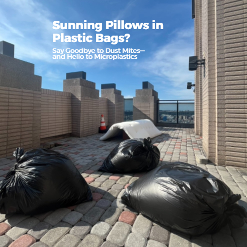dctpro article img Using Garbage Bags to Sun Your Pillow? Killed Dust Mites, but Released Microplastics